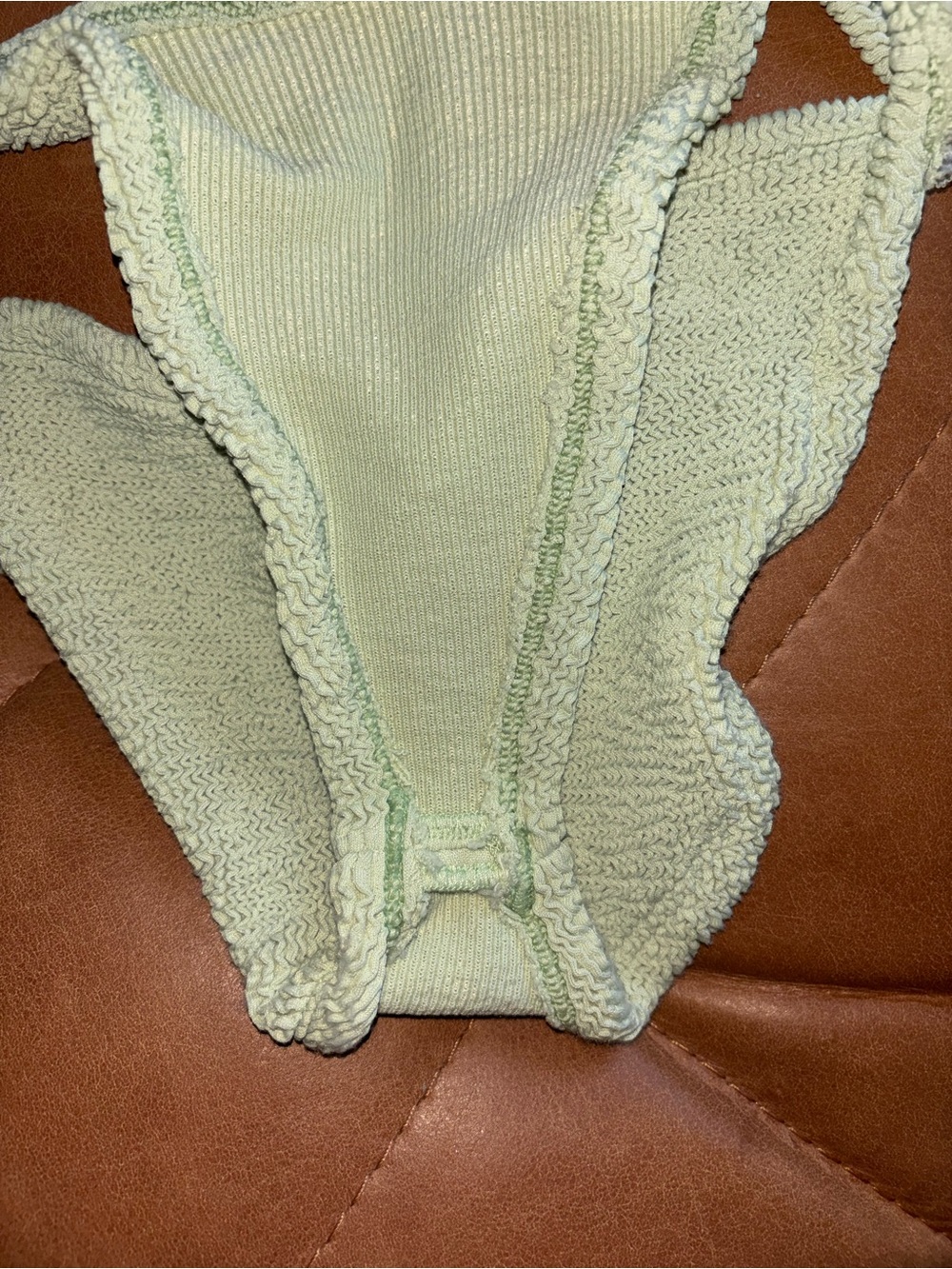 Hunza G Flora Bikini in Sage - Picture 7 of 7